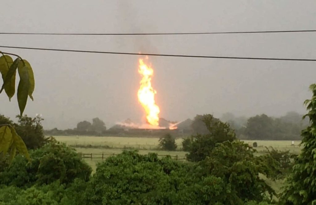 Lightning hit a digester at Agrivert's Wallingford plant