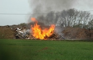 Image of the Marlow Farm site taken by Environment Agency officers