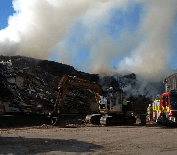 Docks fire