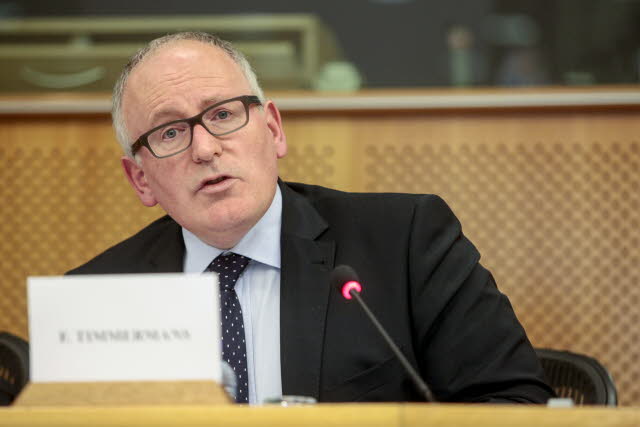 European Commission First Vice President Frans Timmermans
