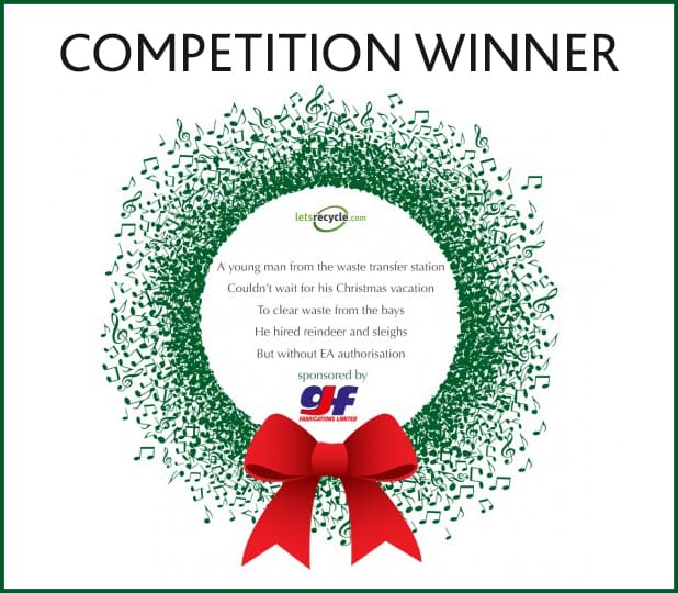 Dan Beedham won the Christmas 2016 limerick competition