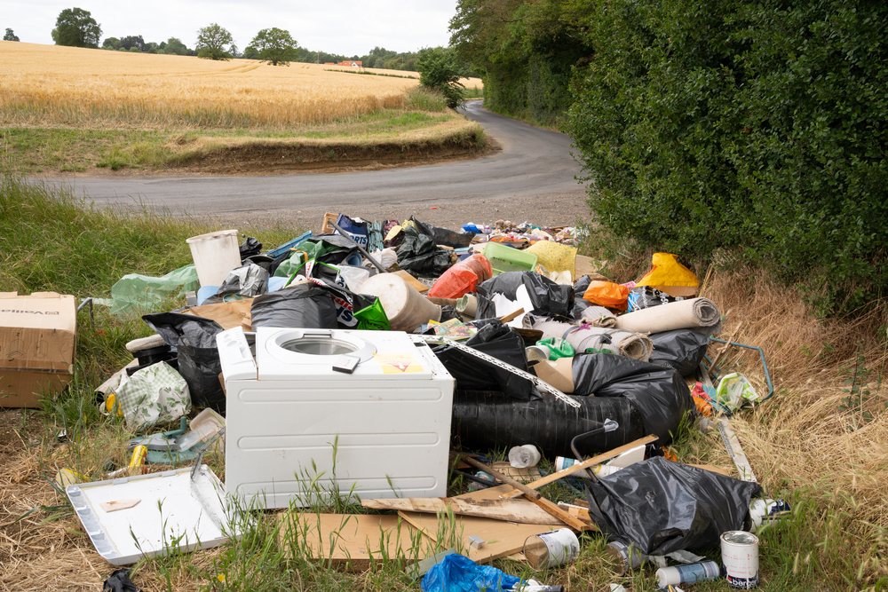 Second straight fall in fly-tipping incidents but remain over 1