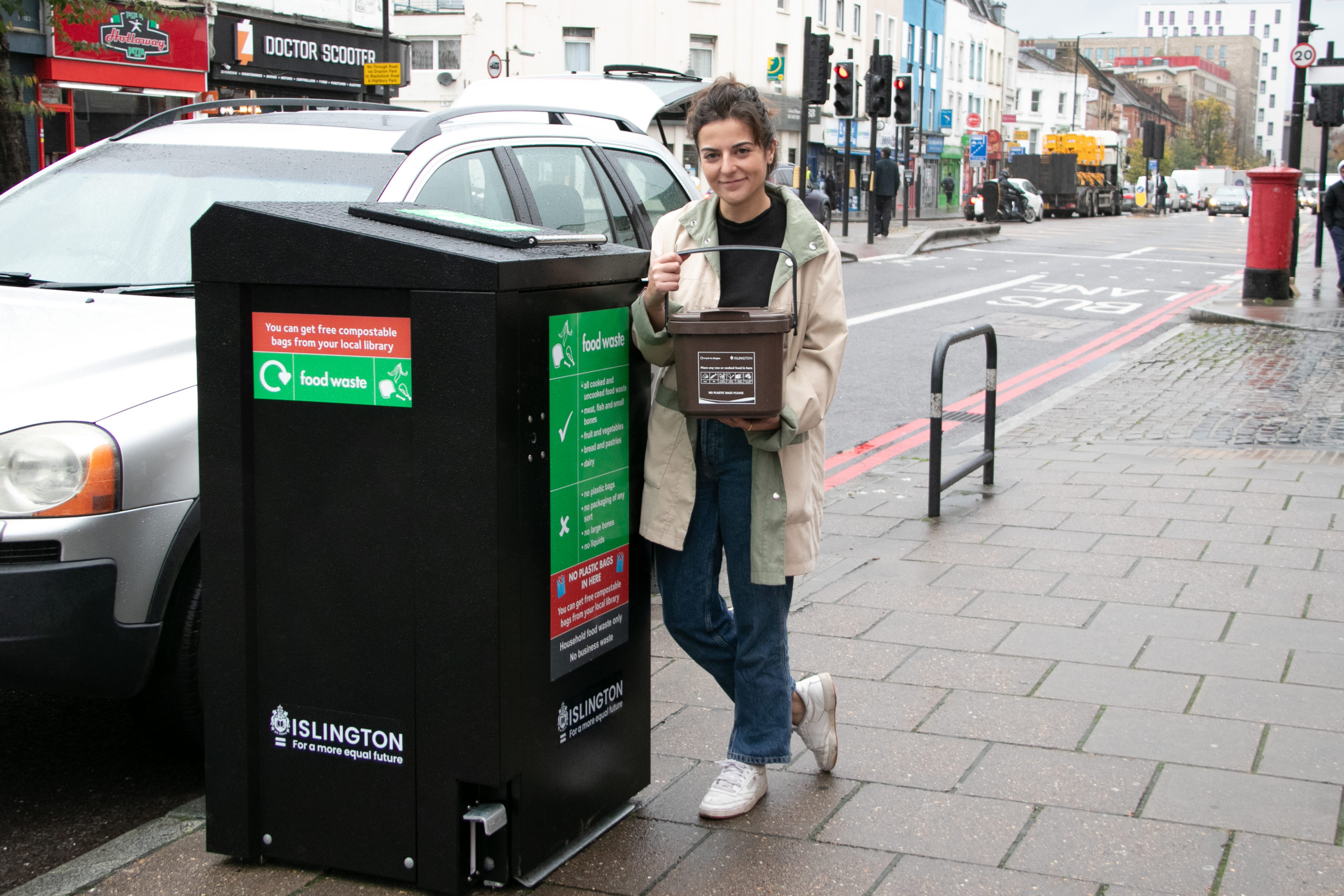 Islington trials food waste service for flats above shops