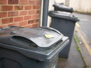 Black wheelie bins residual waste