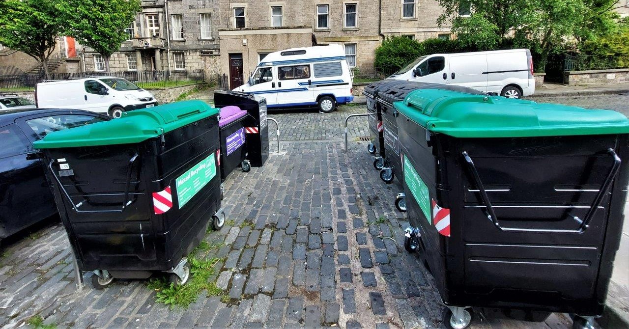 Edinburgh's communal bins project sees recycling increase