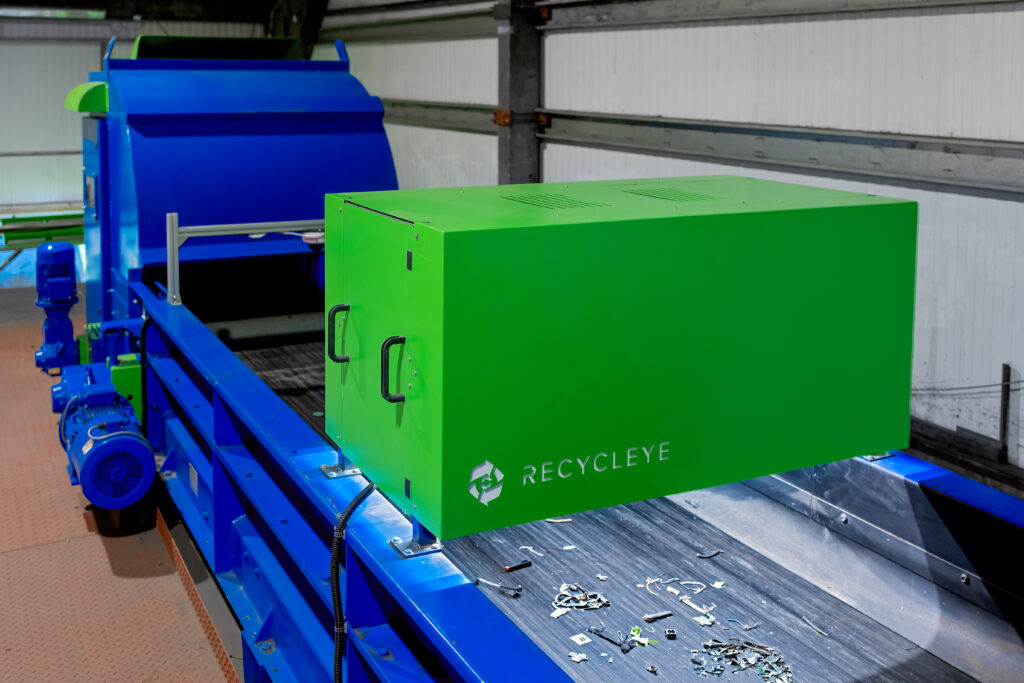 Recycleye's AI optical sorter at SWEEEP Kuusakoski's Sittingbourne plant