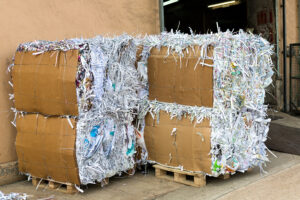 Baled paper