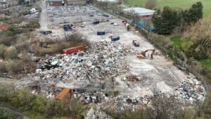 Harrow fly-tipping site