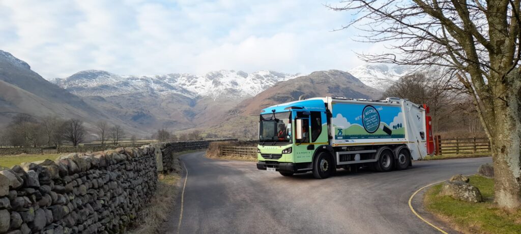 Cumbria Waste Group bin lorry