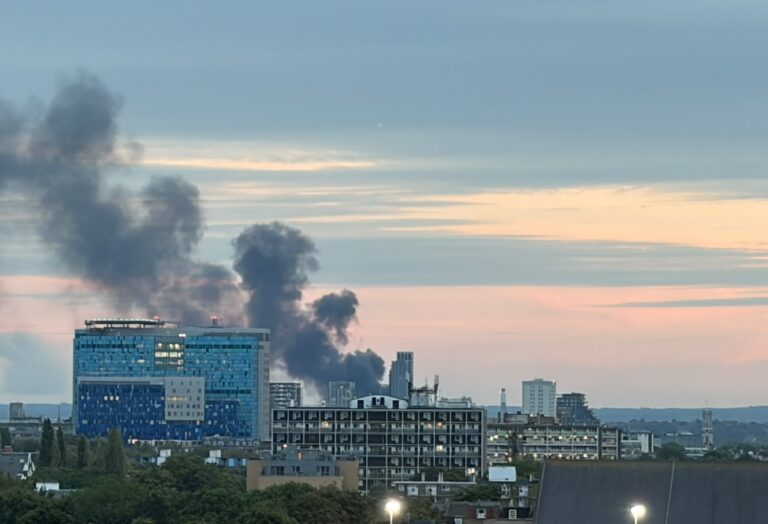 London recycling site on fire for second time this year