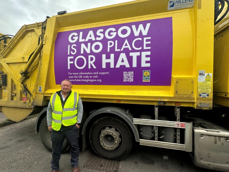 Glasgow refuse vehicles carry Hate Crime Awareness Week message